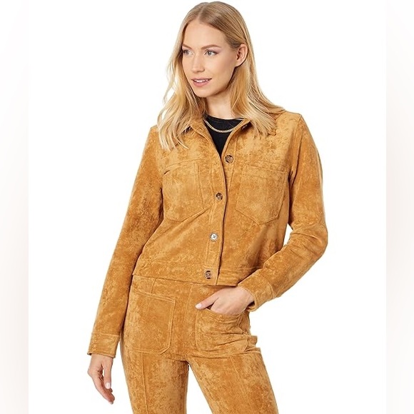 💫HP‼️💫 NWT BLANKNYC Faux Suede Patch Pocket Pant in Toasted Caramel, Size 31 - Picture 4 of 11